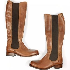 NEW 6 Frye Brown Leather Riding Boot